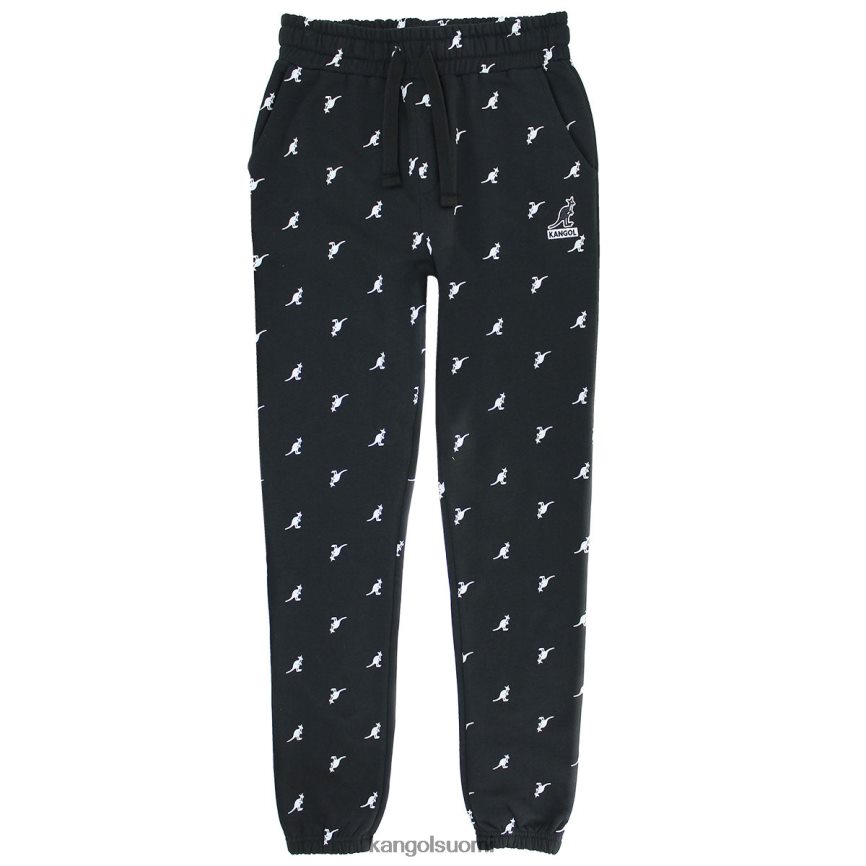 VF80241023 musta yhdistelmä sukupuolineutraali Kangol aop lenkkeilijät housut