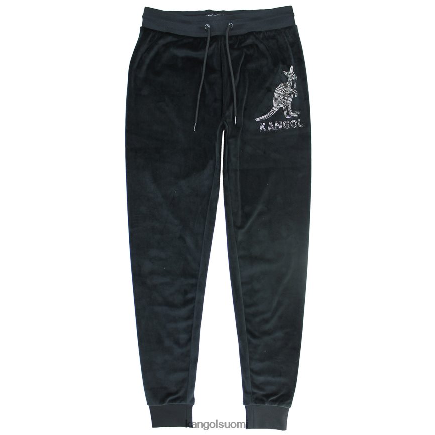 VF80241047 musta kaunotar naiset Kangol veluurikristallilenkkarit housut
