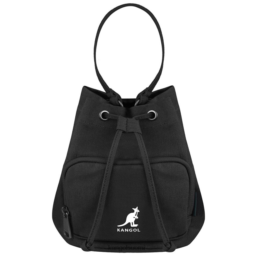 VF8024939 musta sukupuolineutraali Kangol onnekas canvas-ämpärilaukku Lisätarvikkeet