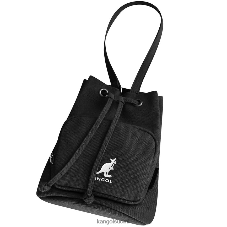 VF8024939 musta sukupuolineutraali Kangol onnekas canvas-ämpärilaukku Lisätarvikkeet