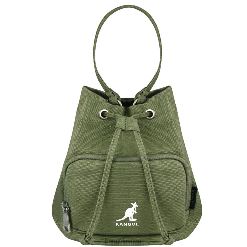 VF8024941 khaki sukupuolineutraali Kangol onnekas canvas-ämpärilaukku Lisätarvikkeet
