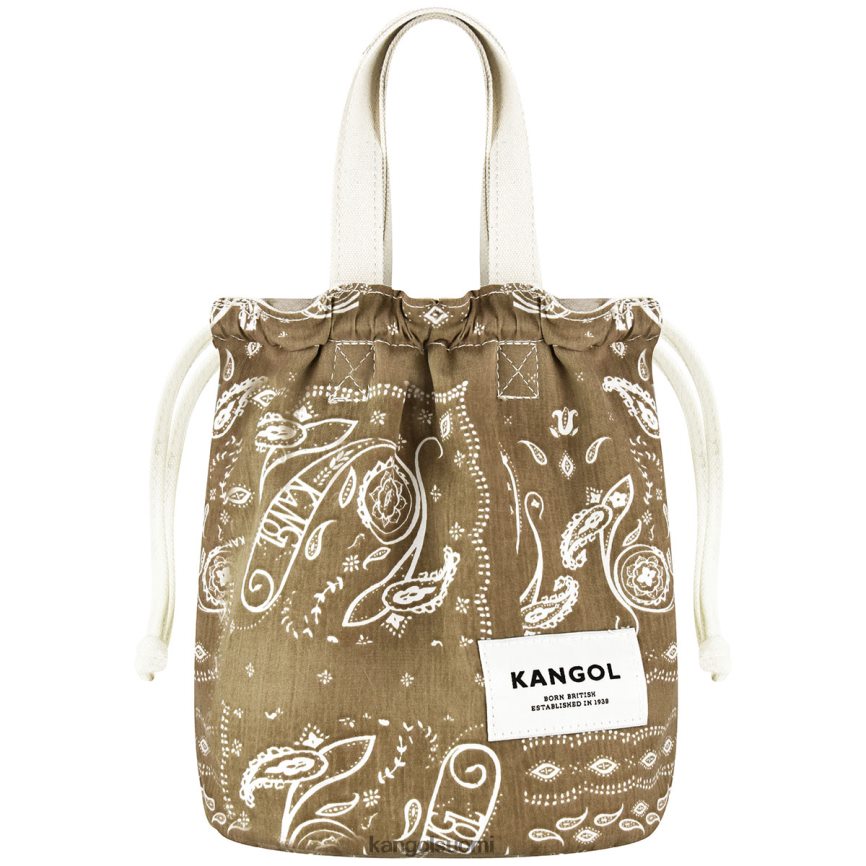 VF8024963 norsunluu sukupuolineutraali Kangol käännettävä paisley-ämpärilaukku Lisätarvikkeet