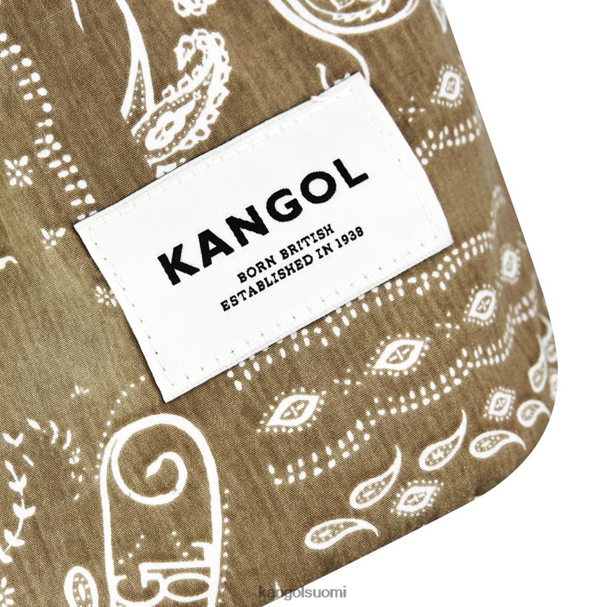 VF8024963 norsunluu sukupuolineutraali Kangol käännettävä paisley-ämpärilaukku Lisätarvikkeet