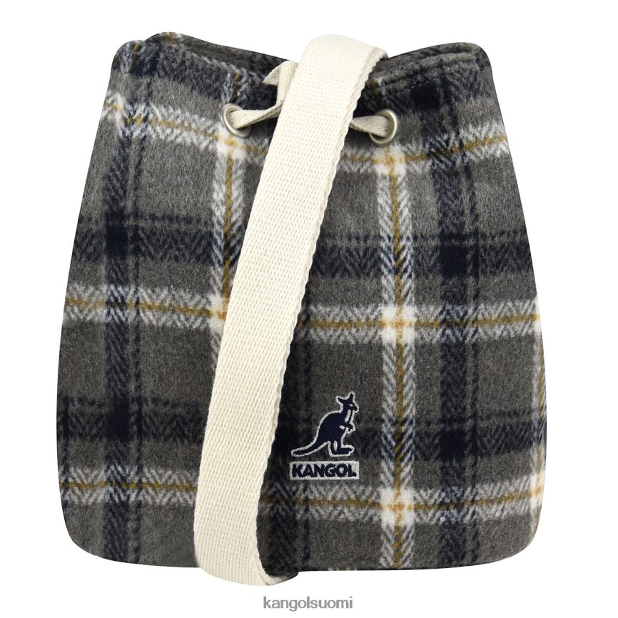 VF8024971 harmaa ruudullinen sukupuolineutraali Kangol checker ii bucket bag Lisätarvikkeet