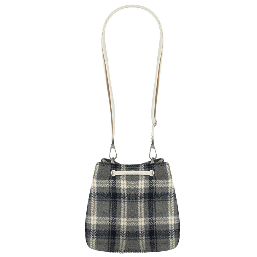 VF8024971 harmaa ruudullinen sukupuolineutraali Kangol checker ii bucket bag Lisätarvikkeet