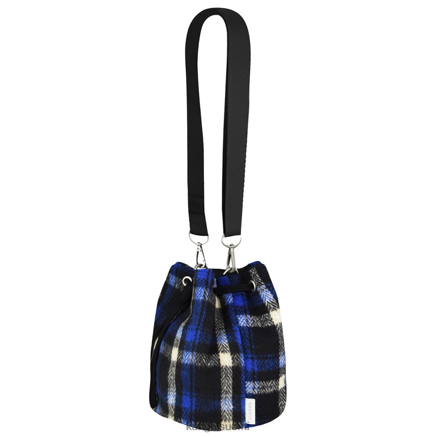 VF8024972 laivastonsininen ruudullinen sukupuolineutraali Kangol checker ii bucket bag Lisätarvikkeet