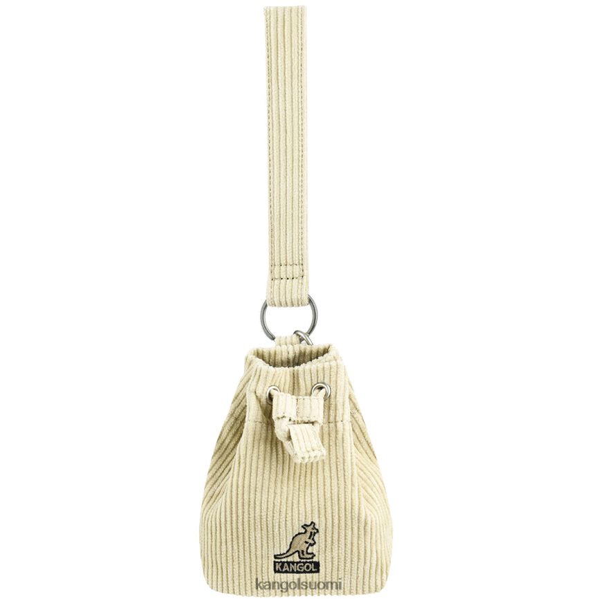 VF80241245 beige sukupuolineutraali Kangol vakosametti mini bucket bag avaimenperä Lisätarvikkeet