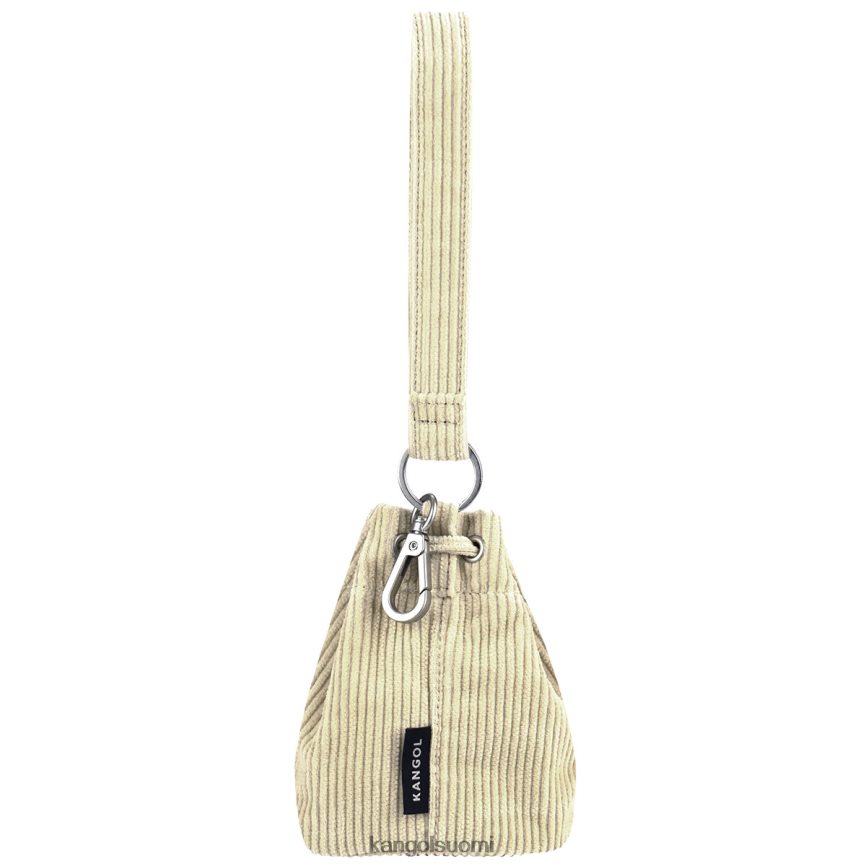 VF80241245 beige sukupuolineutraali Kangol vakosametti mini bucket bag avaimenperä Lisätarvikkeet