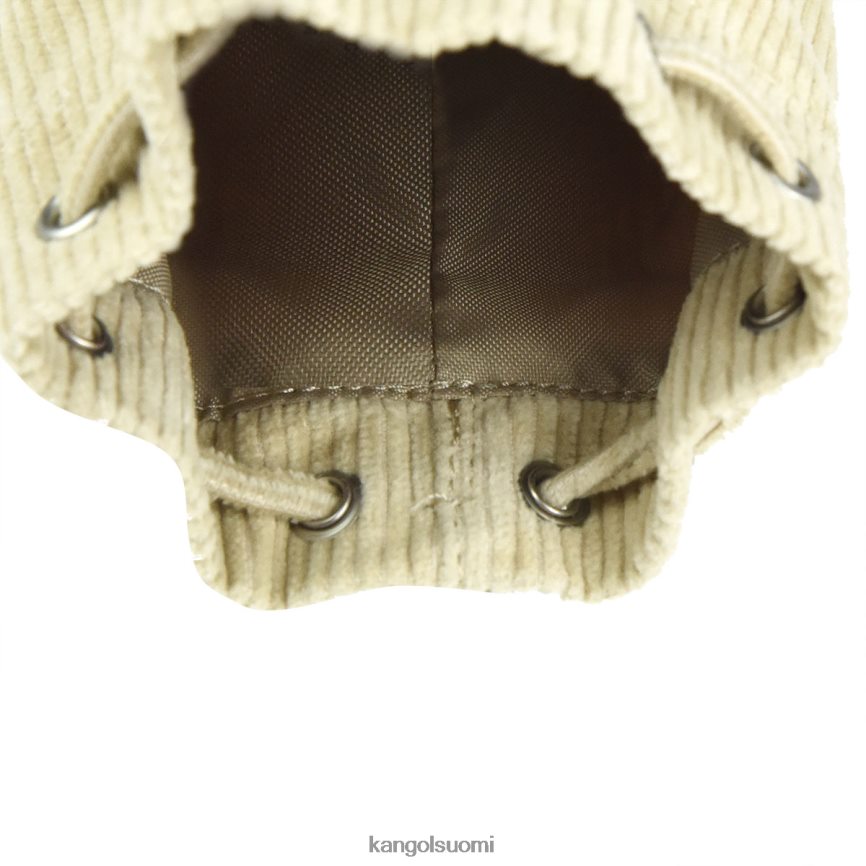 VF80241245 beige sukupuolineutraali Kangol vakosametti mini bucket bag avaimenperä Lisätarvikkeet