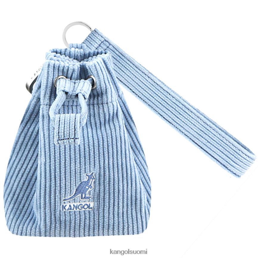 VF80241247 melange sininen sukupuolineutraali Kangol vakosametti mini bucket bag avaimenperä Lisätarvikkeet