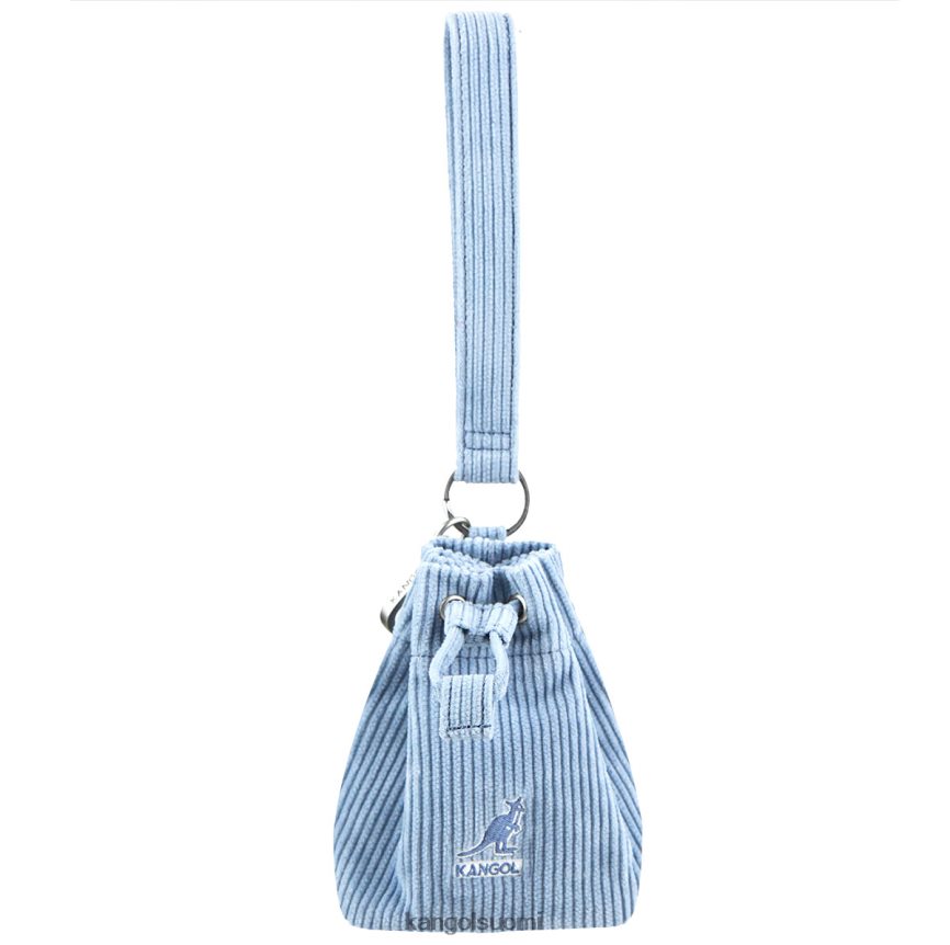 VF80241247 melange sininen sukupuolineutraali Kangol vakosametti mini bucket bag avaimenperä Lisätarvikkeet
