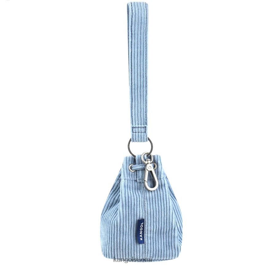 VF80241247 melange sininen sukupuolineutraali Kangol vakosametti mini bucket bag avaimenperä Lisätarvikkeet