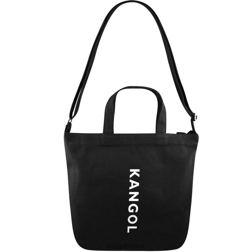 VF8024935 musta sukupuolineutraali Kangol Ympäristöystävällinen zippi keskikokoinen laukku Lisätarvikkeet