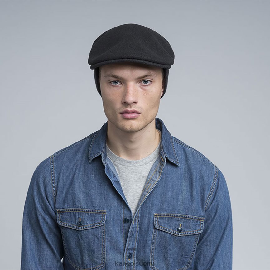 VF8024148 musta sukupuolineutraali Kangol villa 504 korvaläppä Lisätarvikkeet