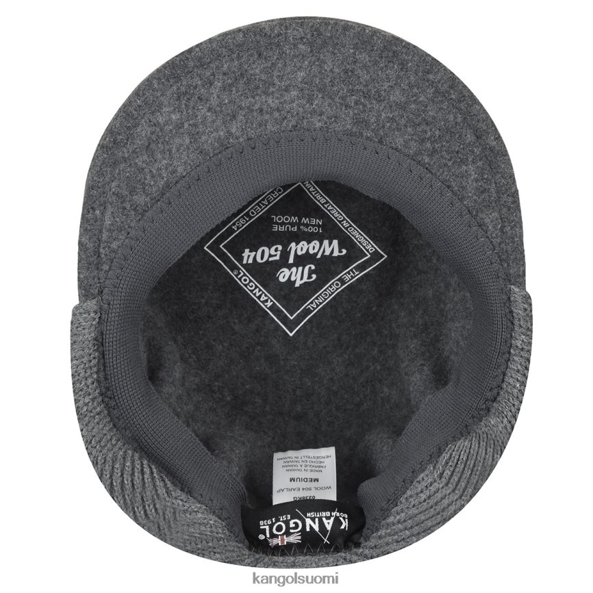 VF8024149 tumma flanelli sukupuolineutraali Kangol villa 504 korvaläppä Lisätarvikkeet