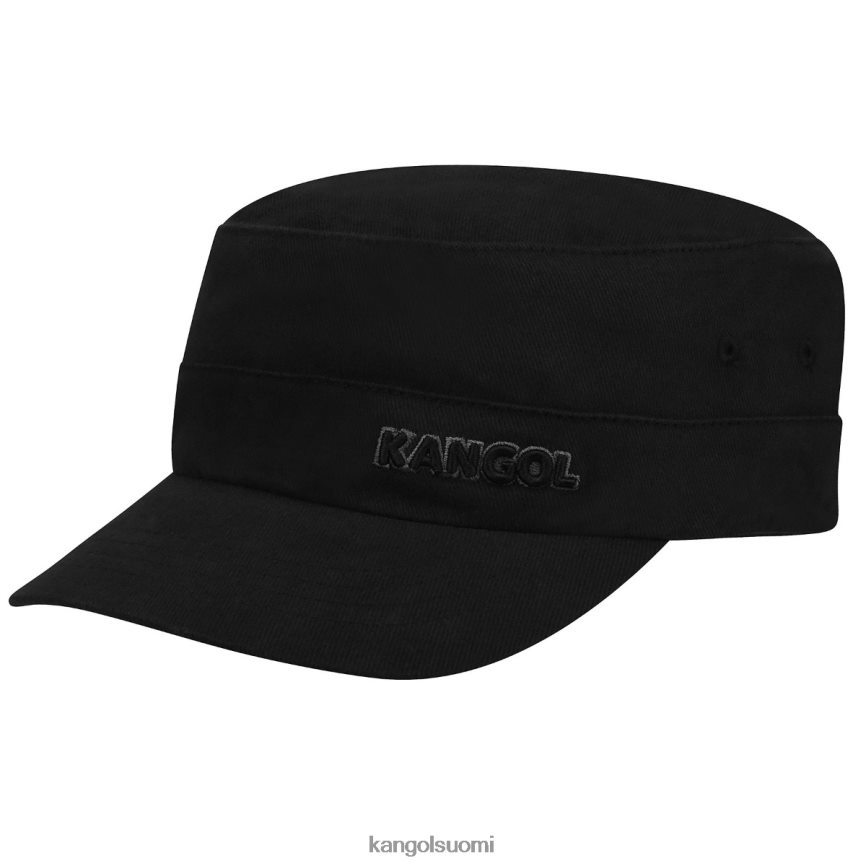 VF8024259 musta sukupuolineutraali Kangol puuvillatvilli armeijalakki Lisätarvikkeet