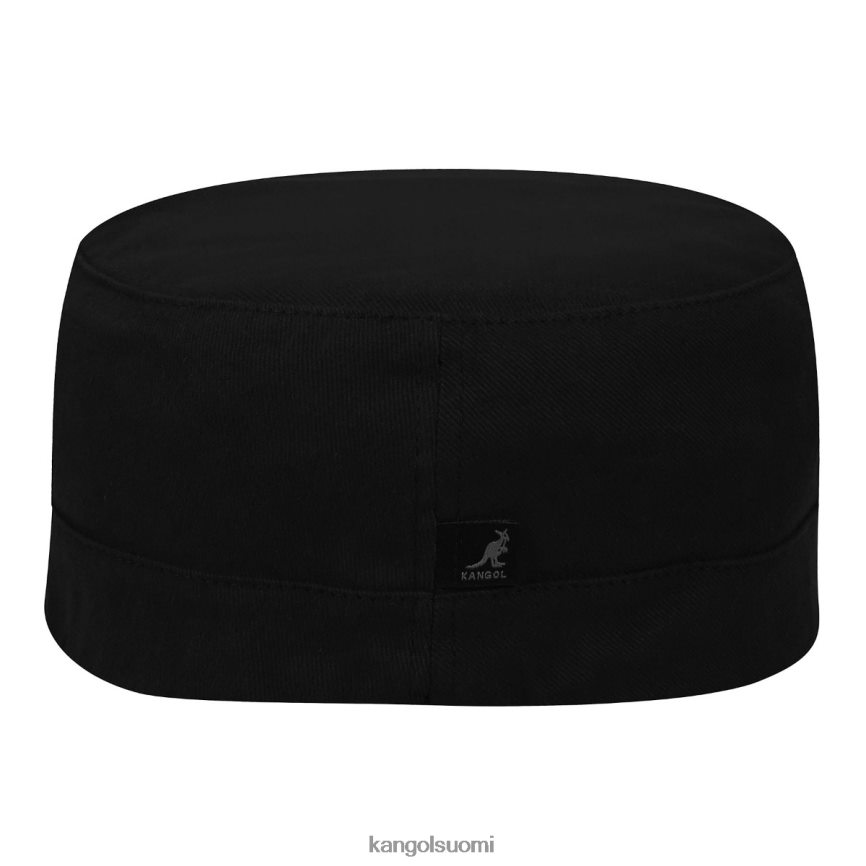 VF8024259 musta sukupuolineutraali Kangol puuvillatvilli armeijalakki Lisätarvikkeet