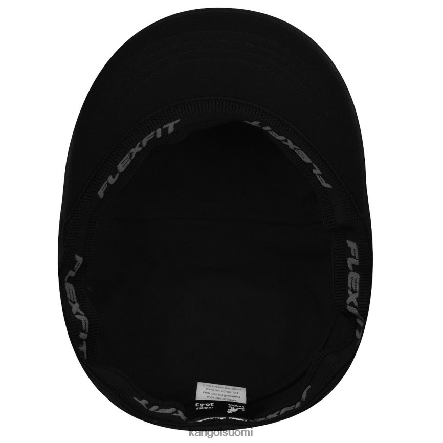 VF8024259 musta sukupuolineutraali Kangol puuvillatvilli armeijalakki Lisätarvikkeet