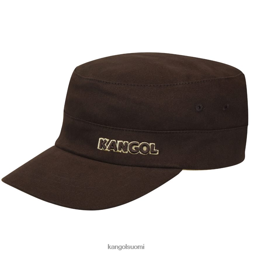VF8024260 ruskea sukupuolineutraali Kangol puuvillatvilli armeijalakki Lisätarvikkeet