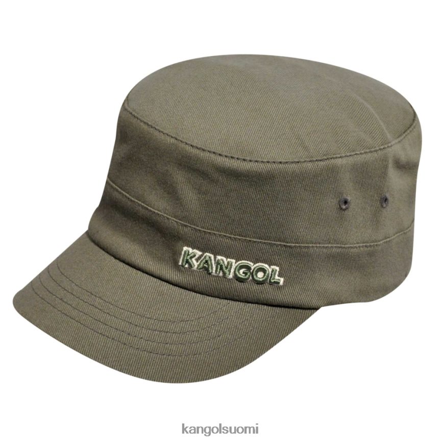 VF8024261 vihreä sukupuolineutraali Kangol puuvillatvilli armeijalakki Lisätarvikkeet