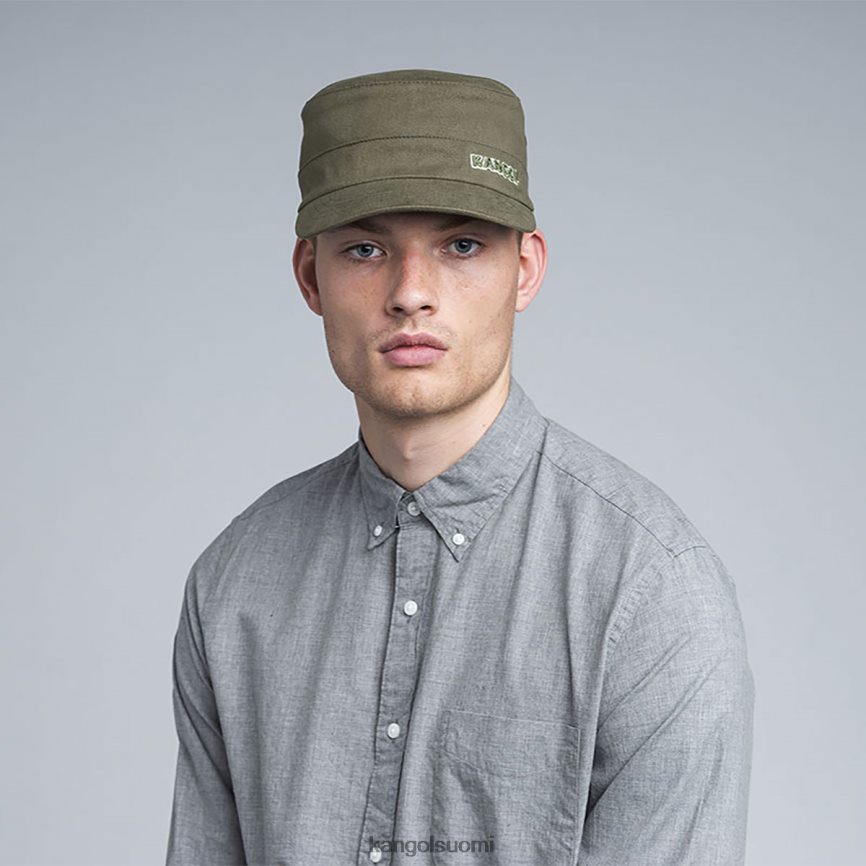 VF8024261 vihreä sukupuolineutraali Kangol puuvillatvilli armeijalakki Lisätarvikkeet
