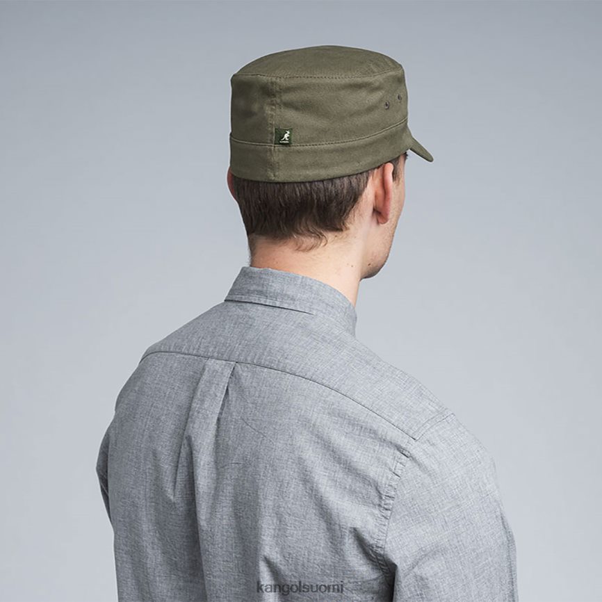 VF8024261 vihreä sukupuolineutraali Kangol puuvillatvilli armeijalakki Lisätarvikkeet