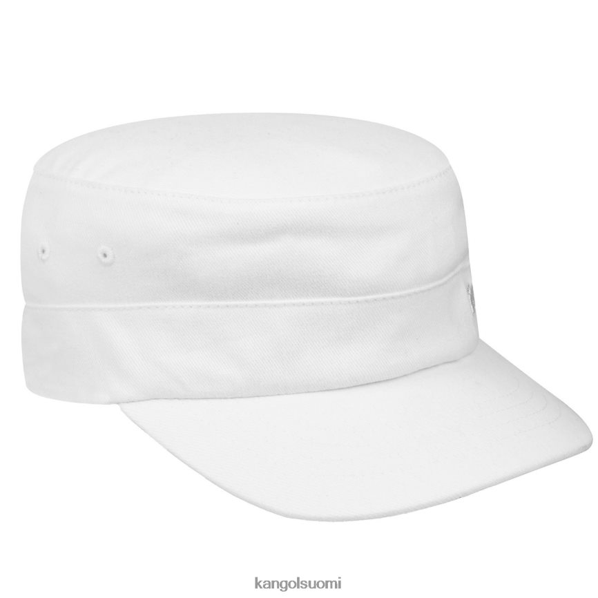 VF8024266 valkoinen sukupuolineutraali Kangol puuvillatvilli armeijalakki Lisätarvikkeet