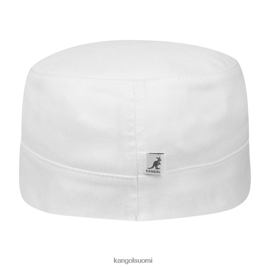 VF8024266 valkoinen sukupuolineutraali Kangol puuvillatvilli armeijalakki Lisätarvikkeet