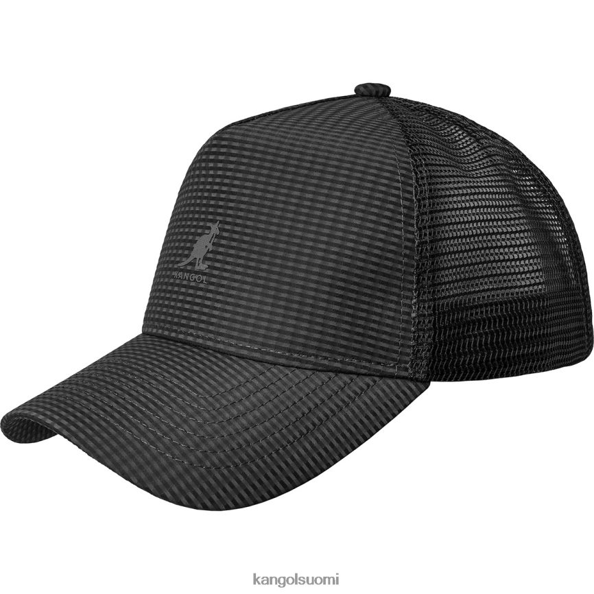 VF8024283 musta sukupuolineutraali Kangol seersucker mesh trucker Lisätarvikkeet