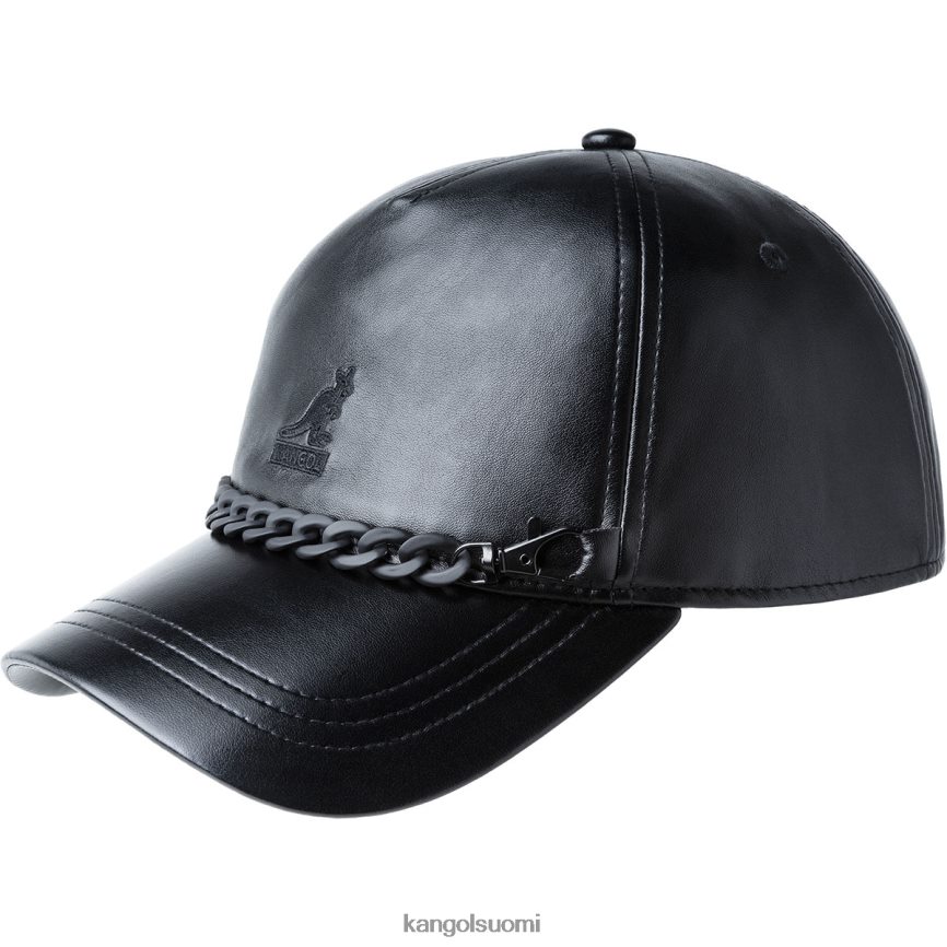 VF8024290 musta sukupuolineutraali Kangol ketju keinonahka baseball Lisätarvikkeet