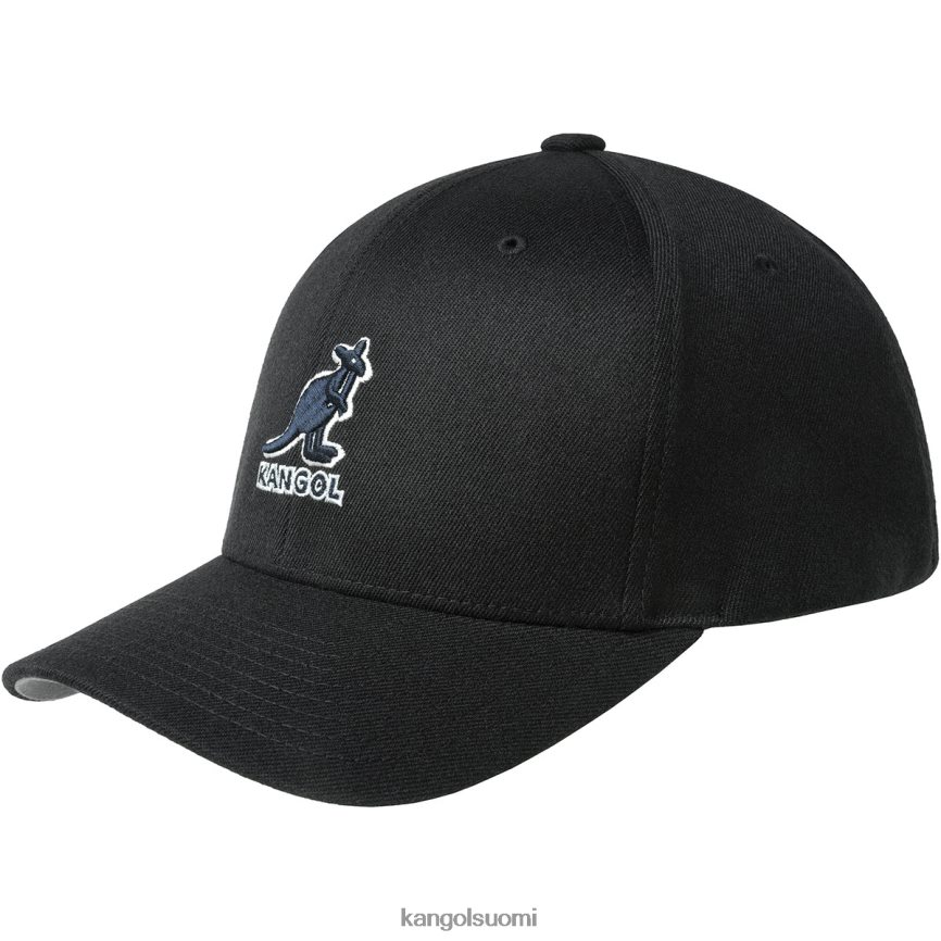 VF8024299 musta sukupuolineutraali Kangol 3D villainen flexfit baseball Lisätarvikkeet