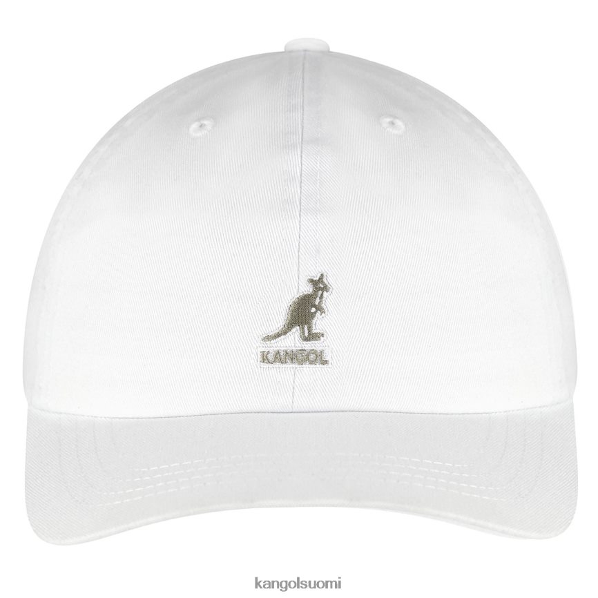 VF8024342 valkoinen sukupuolineutraali Kangol pesty pesäpallo Lisätarvikkeet