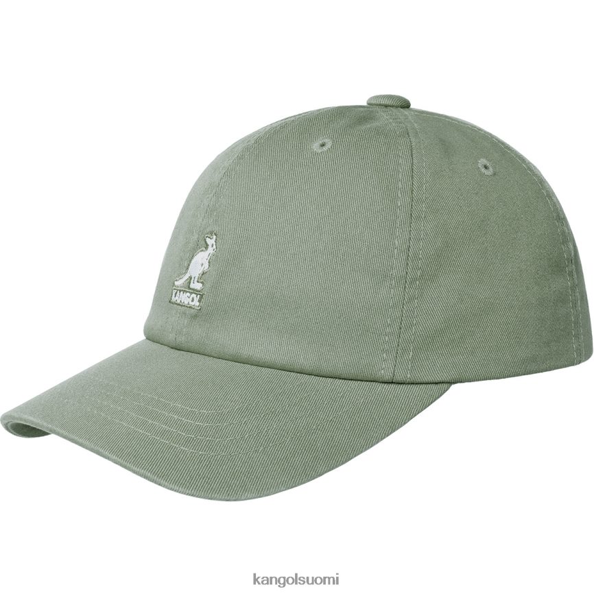 VF8024345 öljynvihreä sukupuolineutraali Kangol pesty pesäpallo Lisätarvikkeet