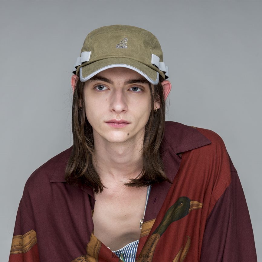 VF8024361 musta sukupuolineutraali Kangol vahattu apuohjelma 5 paneelin korkki Lisätarvikkeet