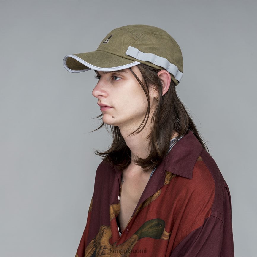 VF8024361 musta sukupuolineutraali Kangol vahattu apuohjelma 5 paneelin korkki Lisätarvikkeet