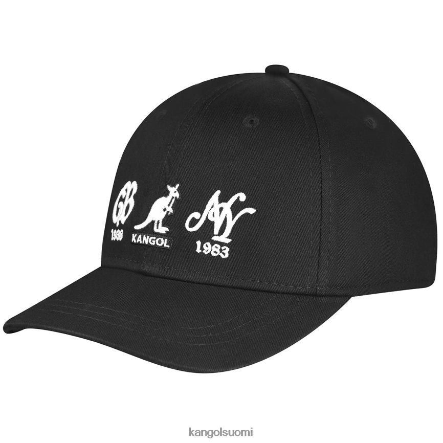 VF8024364 musta sukupuolineutraali Kangol 38-83 joustava istuva baseball Lisätarvikkeet