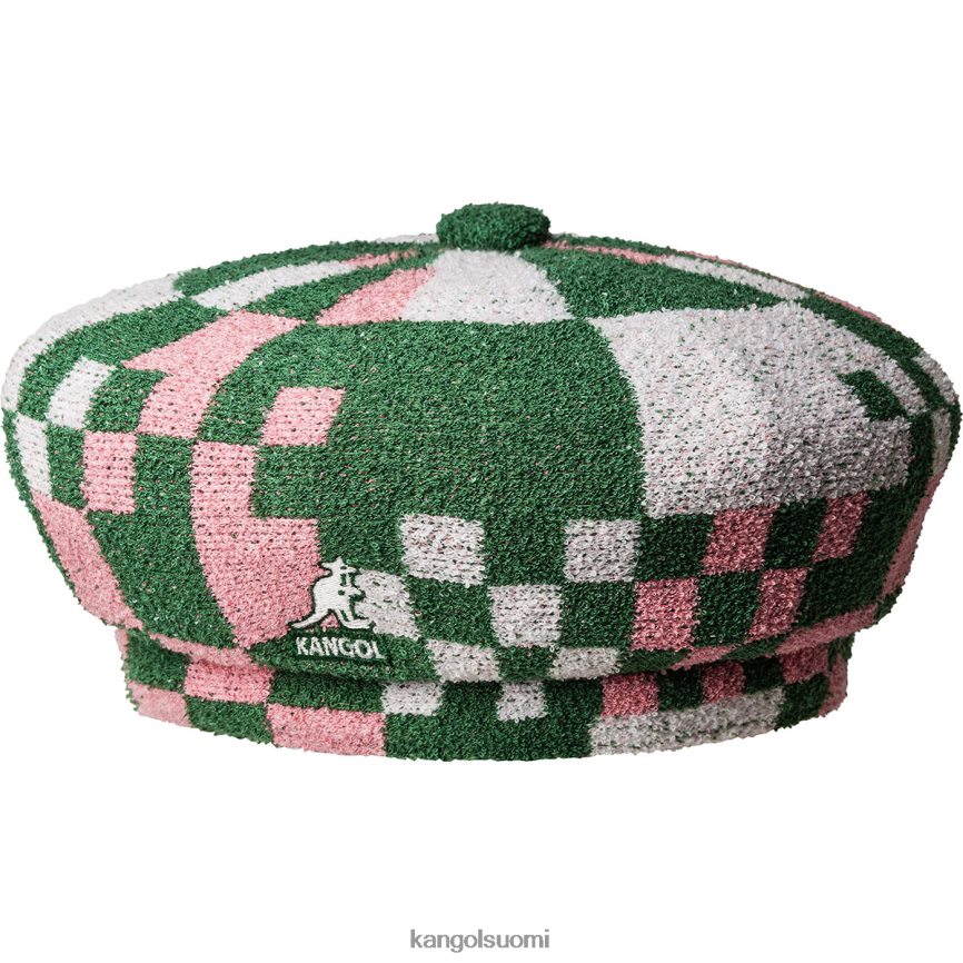 VF8024394 nurmenvihreä/pepto sukupuolineutraali Kangol pop gingham jax baretti Lisätarvikkeet