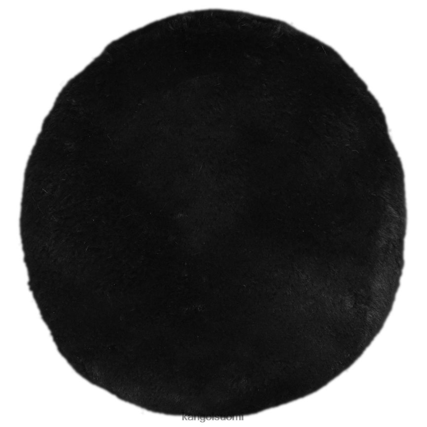 VF8024403 kiinteä musta sukupuolineutraali Kangol tekoturkisbaretti Lisätarvikkeet