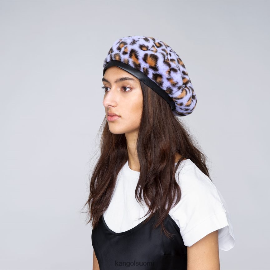 VF8024406 laventeli leopardi sukupuolineutraali Kangol tekoturkisbaretti Lisätarvikkeet