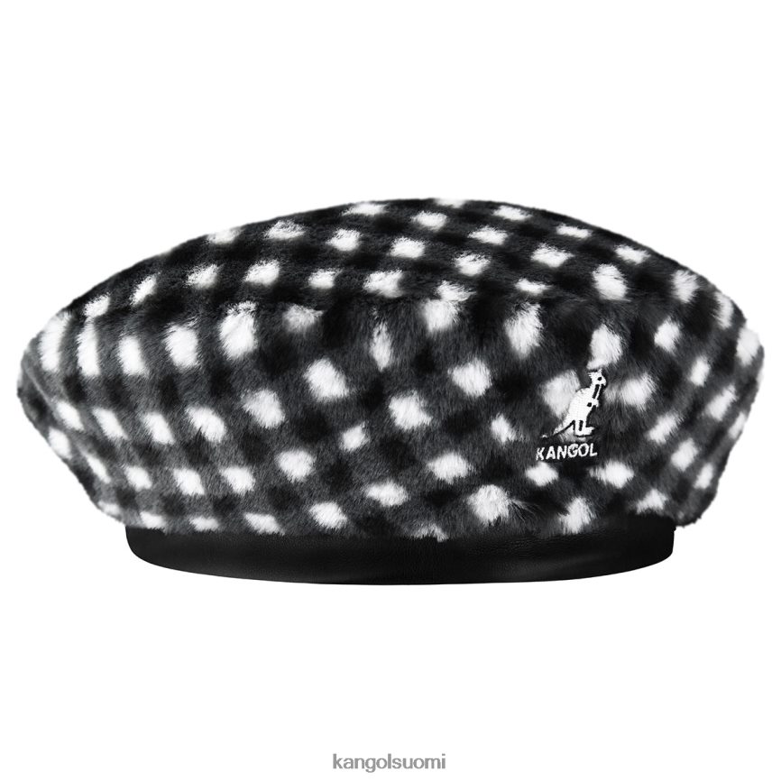 VF8024407 musta gingham sukupuolineutraali Kangol tekoturkisbaretti Lisätarvikkeet