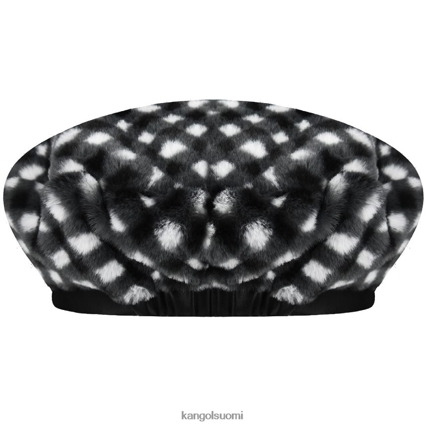 VF8024407 musta gingham sukupuolineutraali Kangol tekoturkisbaretti Lisätarvikkeet