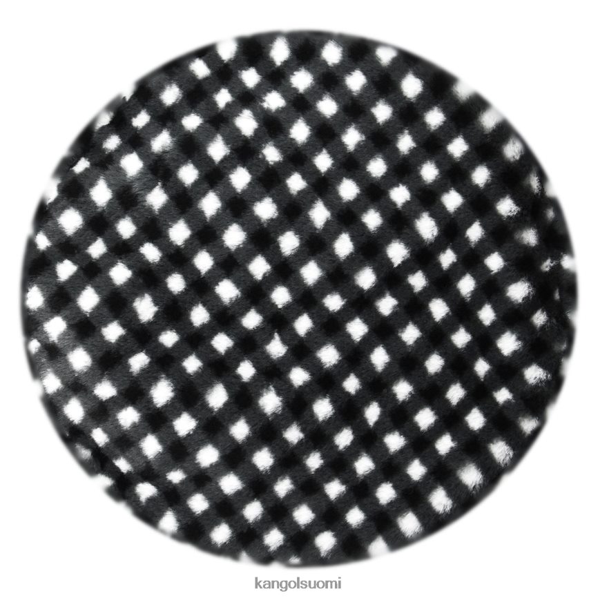 VF8024407 musta gingham sukupuolineutraali Kangol tekoturkisbaretti Lisätarvikkeet