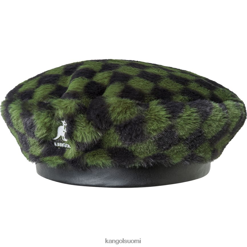 VF8024409 oliivi shekki sukupuolineutraali Kangol tekoturkisbaretti Lisätarvikkeet