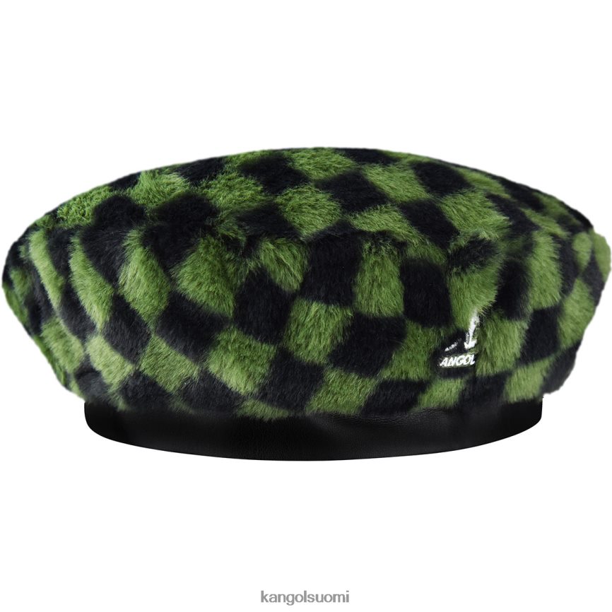 VF8024409 oliivi shekki sukupuolineutraali Kangol tekoturkisbaretti Lisätarvikkeet