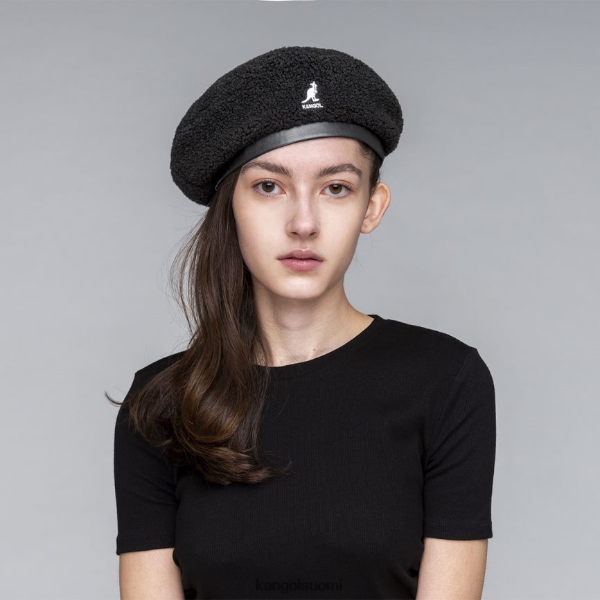 VF8024423 musta/sähkö pinkki sukupuolineutraali Kangol nylon muhkea käännettävä baskeri Lisätarvikkeet