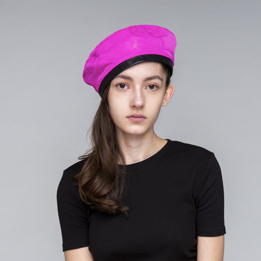 VF8024423 musta/sähkö pinkki sukupuolineutraali Kangol nylon muhkea käännettävä baskeri Lisätarvikkeet
