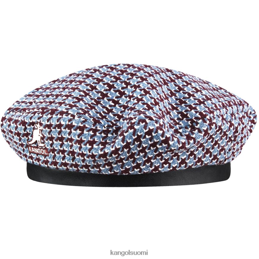 VF8024425 kastanjanruskea/sininen sukupuolineutraali Kangol hammasristikko baretti Lisätarvikkeet