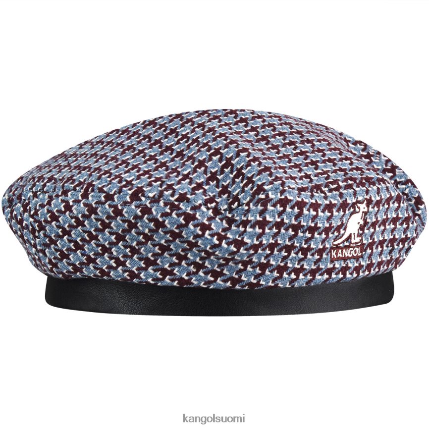 VF8024425 kastanjanruskea/sininen sukupuolineutraali Kangol hammasristikko baretti Lisätarvikkeet