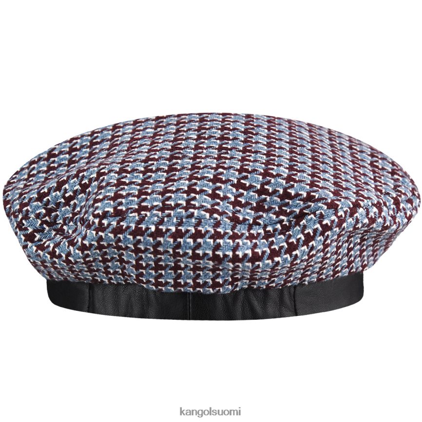 VF8024425 kastanjanruskea/sininen sukupuolineutraali Kangol hammasristikko baretti Lisätarvikkeet