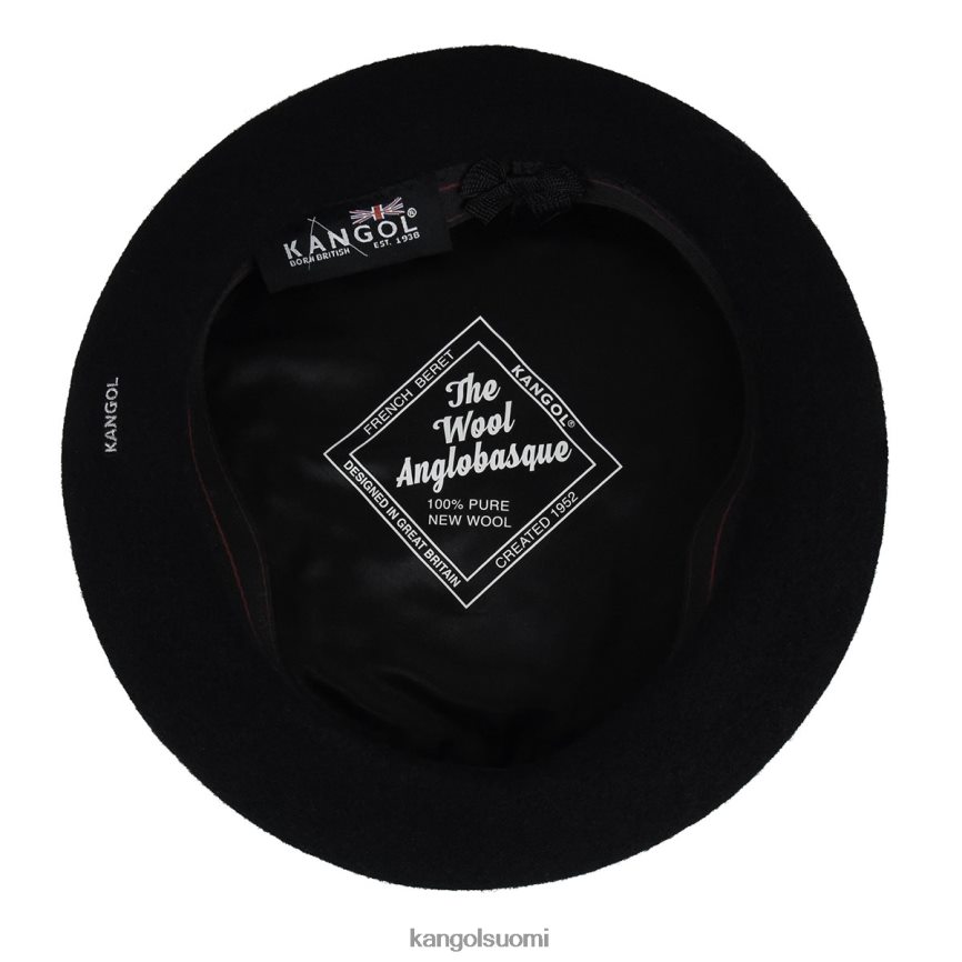 VF8024427 musta sukupuolineutraali Kangol anglobasque baretti Lisätarvikkeet